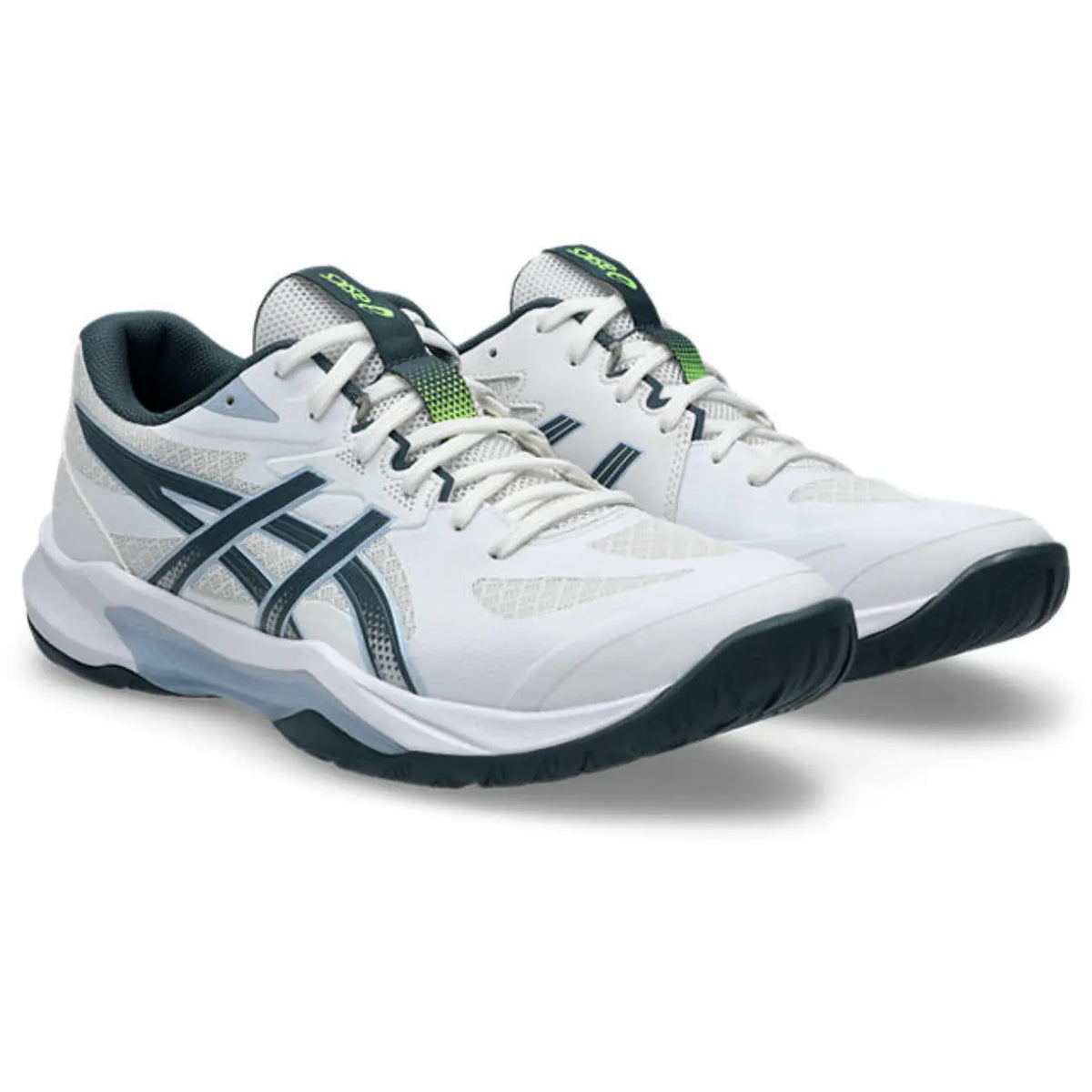 Asics GEL-Tactic 13 - White/Raw Indigo - Heren Hockeyschoen