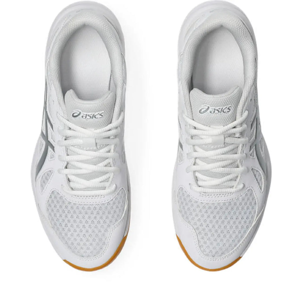 Asics Upcourt 6 - White/Pure Silver - Dames Hockeyschoen