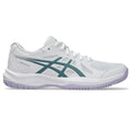 Asics Upcourt 6 - White/Foggy Teal - Dames Hockeyschoen