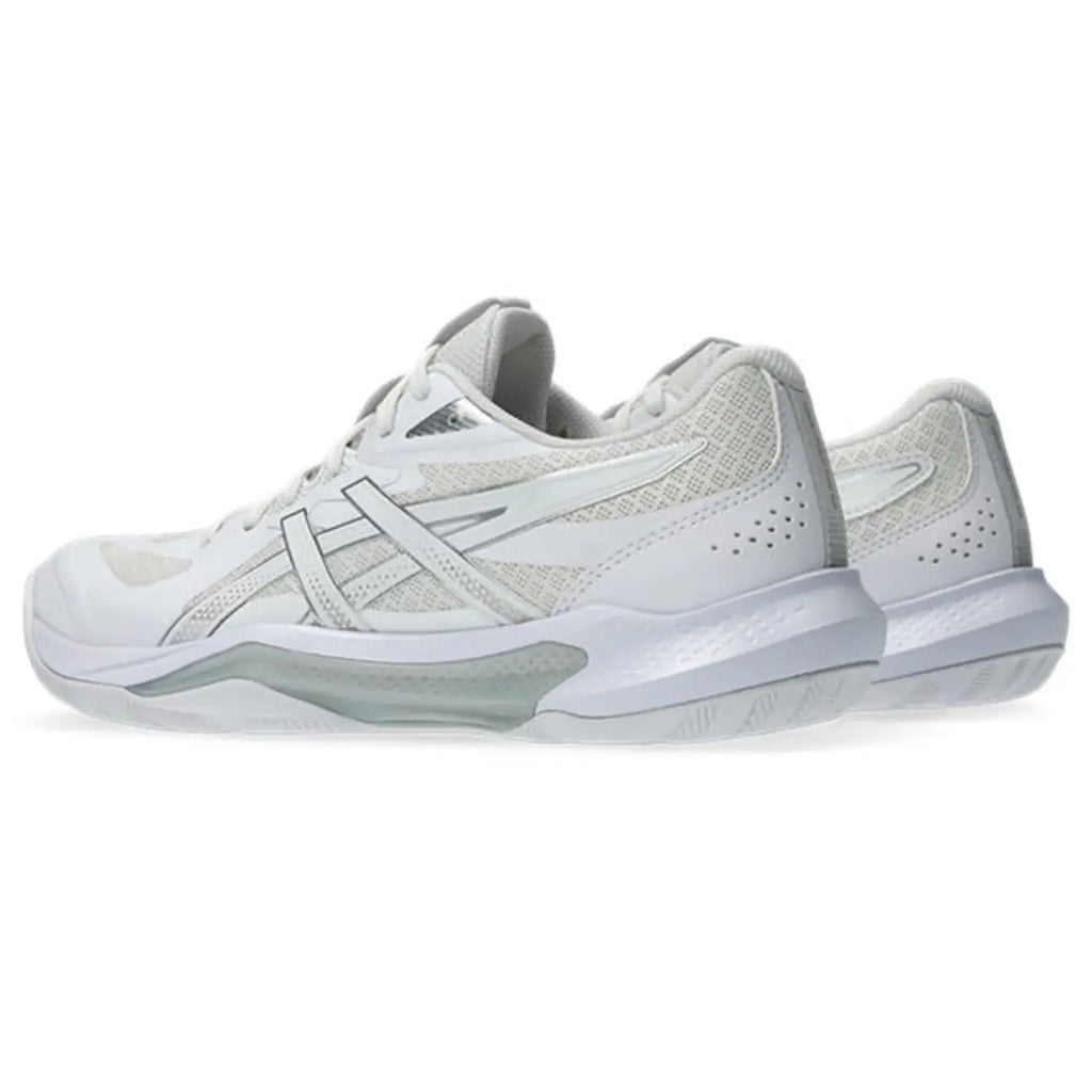 Asics GEL-Tactic 13 - White/Pure Silver - Dames Hockeyschoen