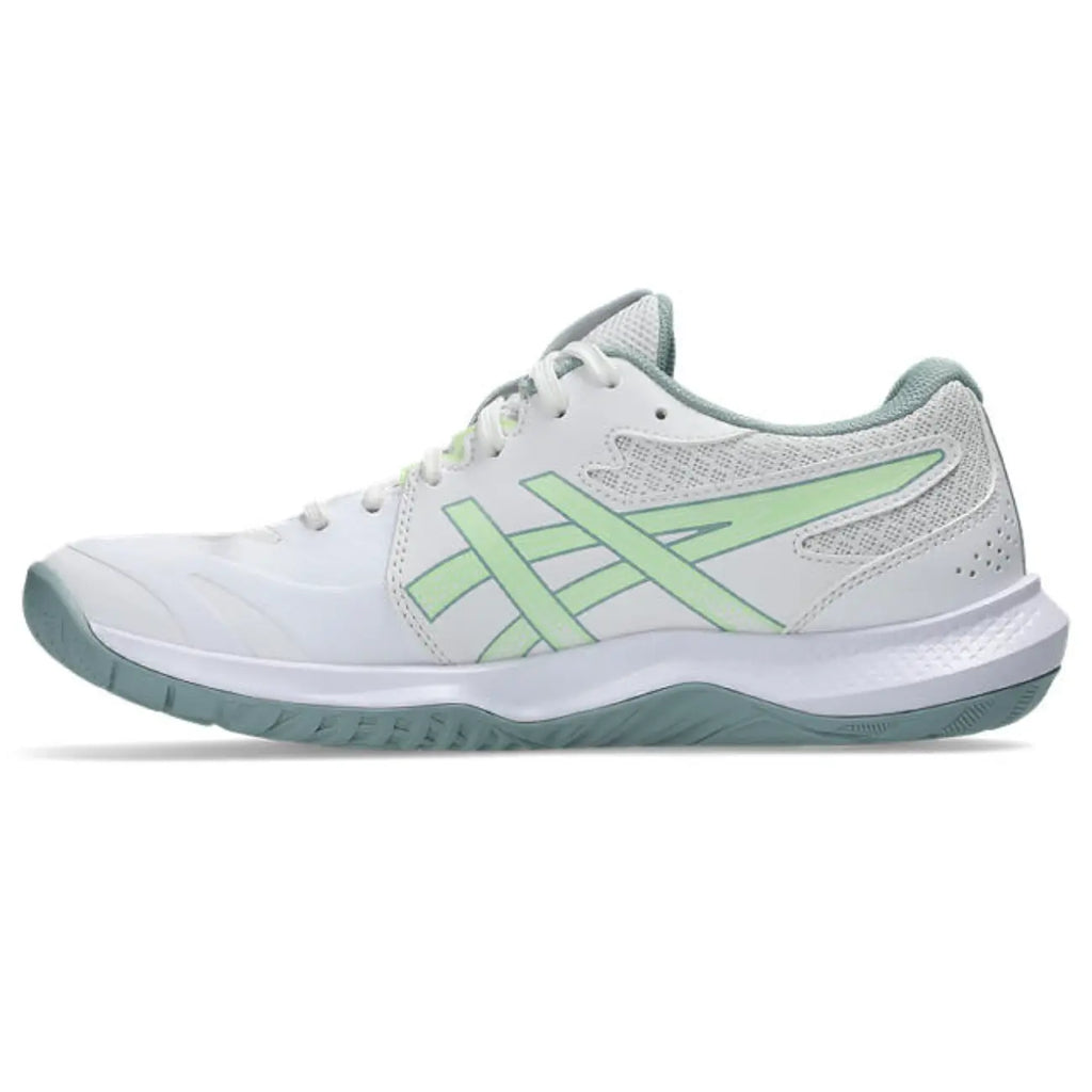 Asics GEL-Tactic 13 - White/Illuminate Yellow - Dames Hockeyschoen