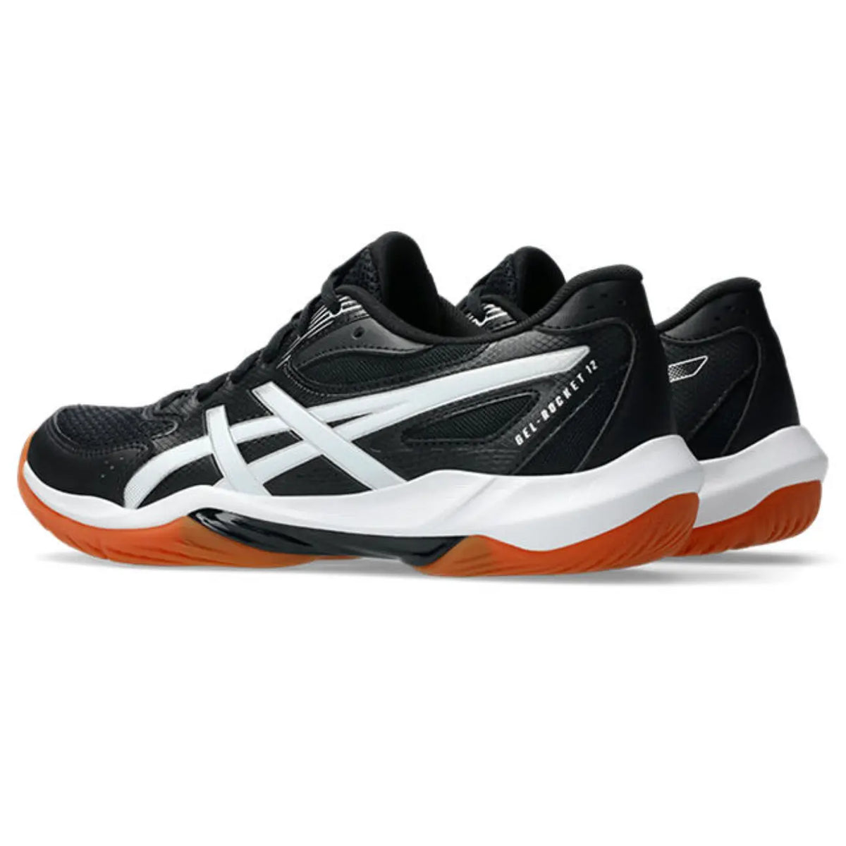 Asics GEL-Rocket 12 - Black/White - Dames Hockeyschoen