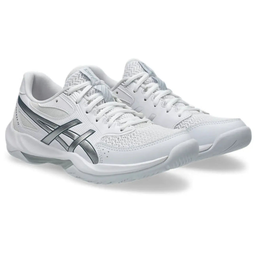 Asics GEL-Rocket 12 - White/Pure Silver - Dames Hockeyschoen