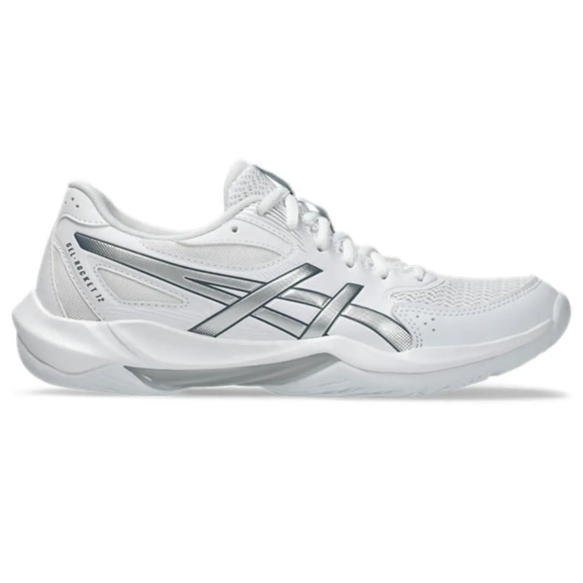 Asics GEL-Rocket 12 - White/Pure Silver - Dames Hockeyschoen