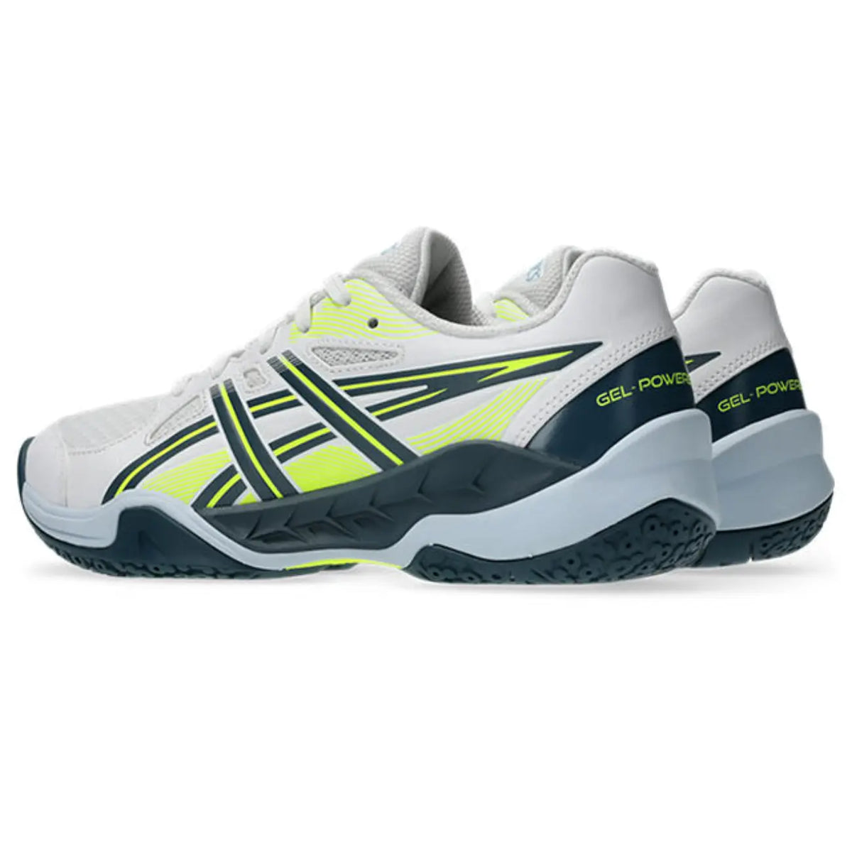 Asics GEL-Powerbreak GS - White/Raw Indigo - Junior Hockeyschoen