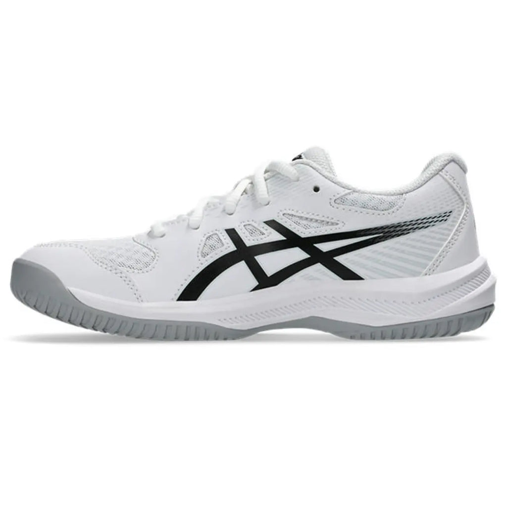 Asics Upcourt 6 GS - White/Black - Junior Hockeyschoen