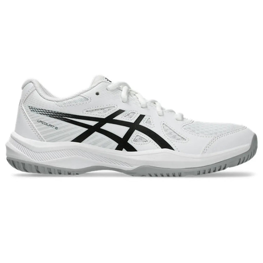Asics Upcourt 6 GS - White/Black - Junior Hockeyschoen