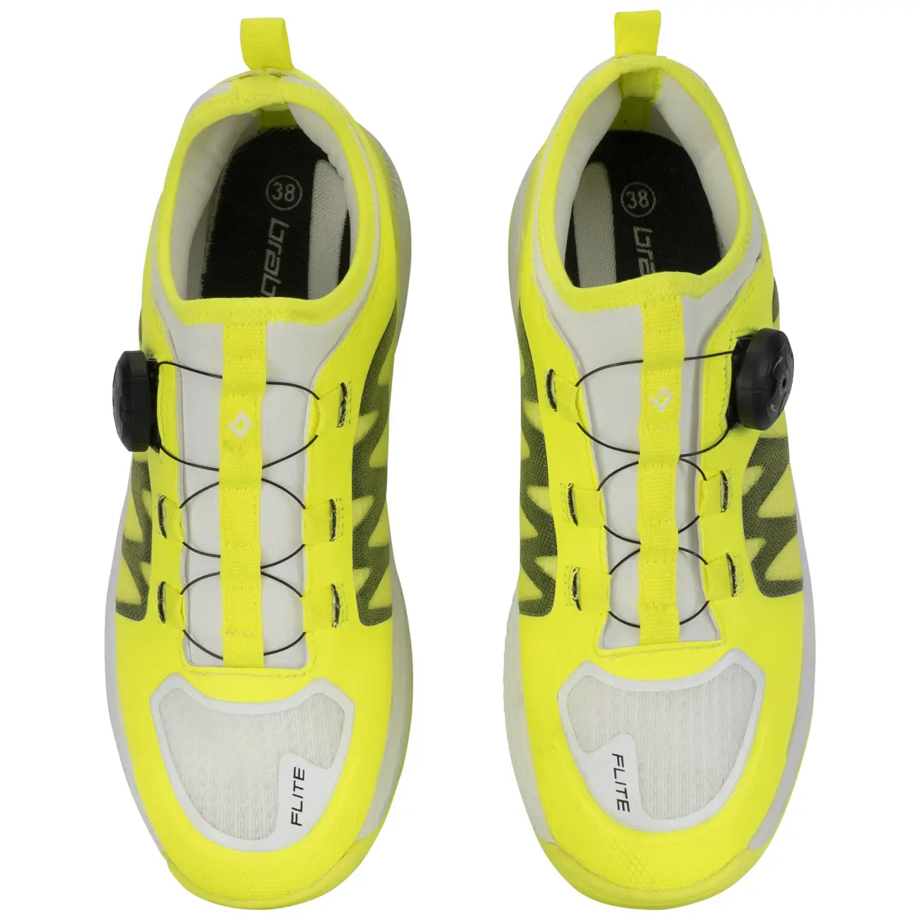 Brabo Shoe Elite Lime/White QuickLock Hockeyschoen