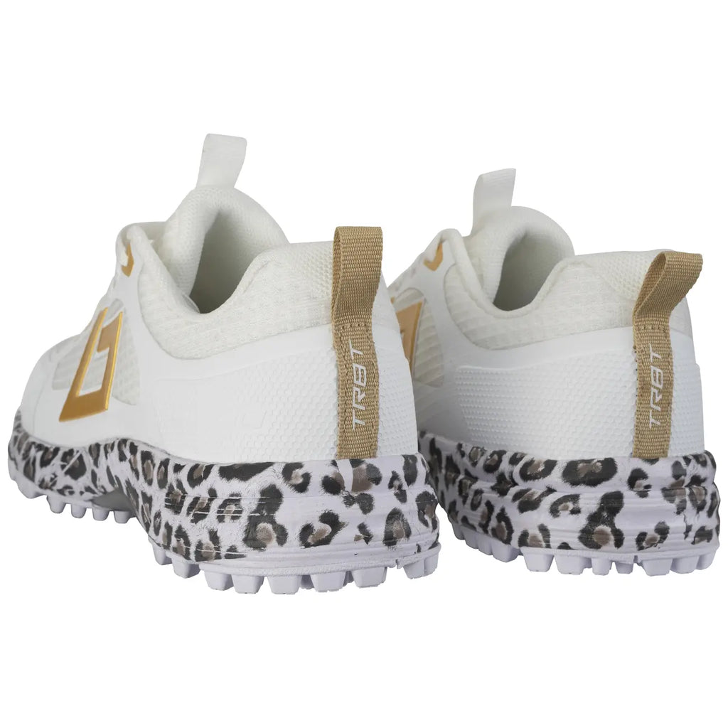 Brabo Shoe Tribute White/Gold/Leo+Slides Hockeyschoen