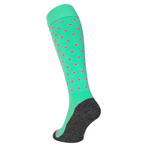 Brabo Socks Dots Lime/Pink - productfoto 2