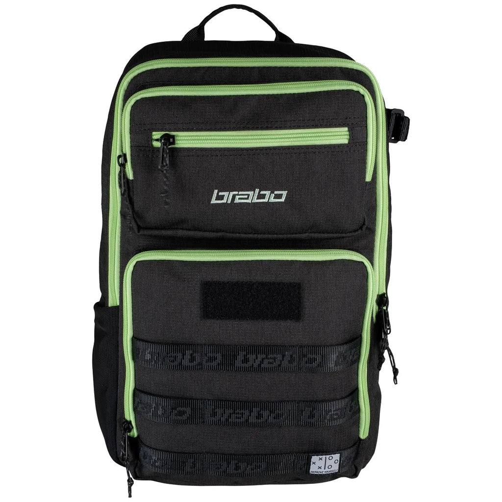 Brabo Backpack Elite SR Black/Lime Tassen