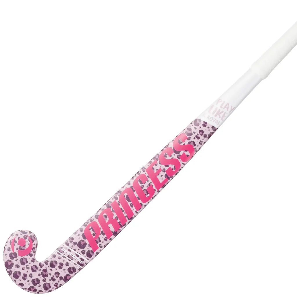 Princess Woodcore JR Leopard Pink/White Hockeystick