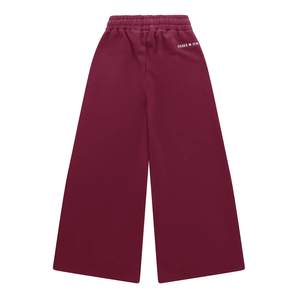 Osaka Women Wide Leg Sweatpants - Cherry Lacquer Kleding