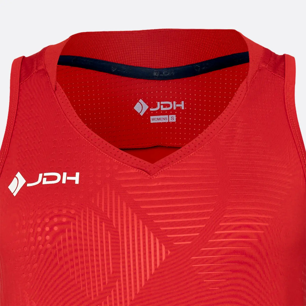 JDH Carbon débardeur pro filles - Rouge