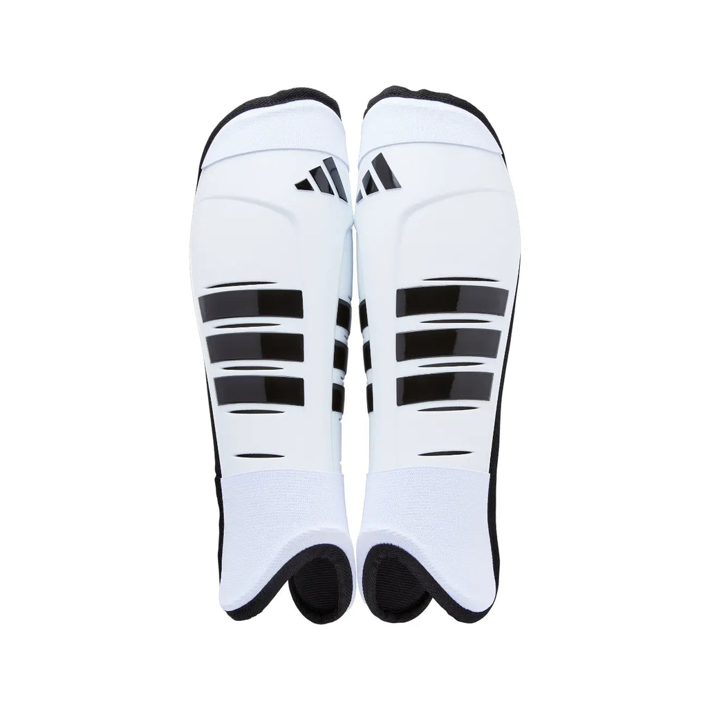 Adidas adipower Pro Shinguard - White Black Bescherming