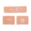 Osaka Sweatband Set - Peach Pink Accessoires