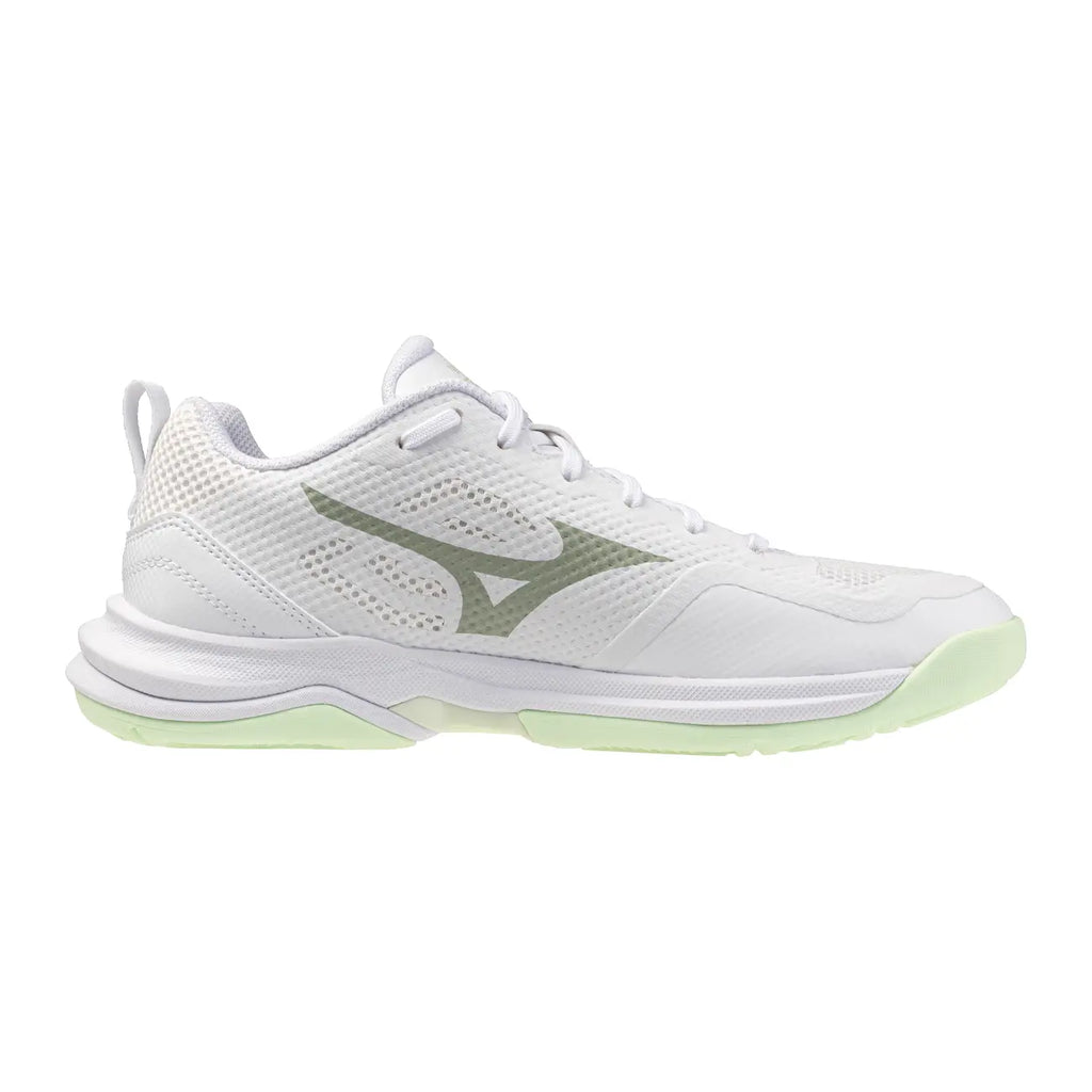 Mizuno Wave Stealth Pro Dames - White/Aqua Gray