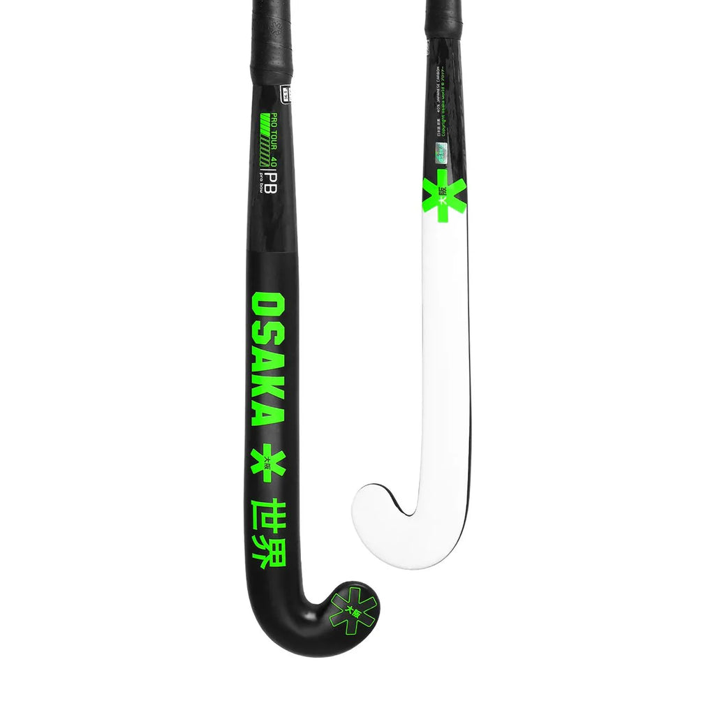 Osaka Pro Tour 40-Pro Bow-2.0 Ltd White - Iconic Black Hockeystick