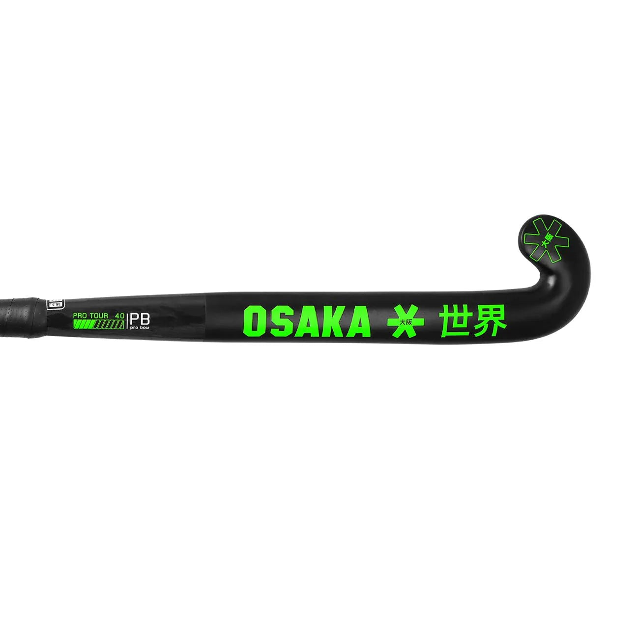 Osaka Pro Tour 40-Pro Bow-2.0 Ltd White - Iconic Black Hockeystick