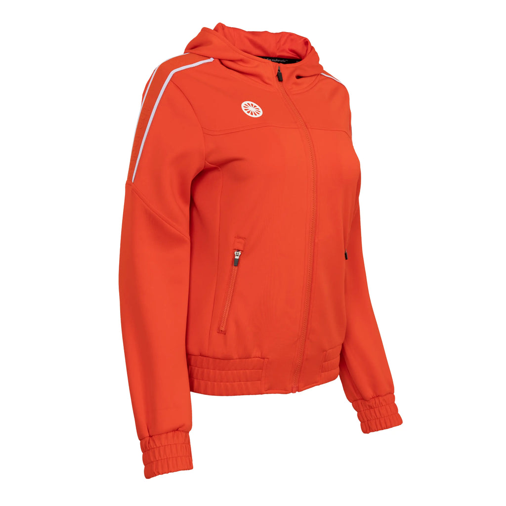 Indian Maharadja Jaipur women performance hooded jacket - Orange Kleding