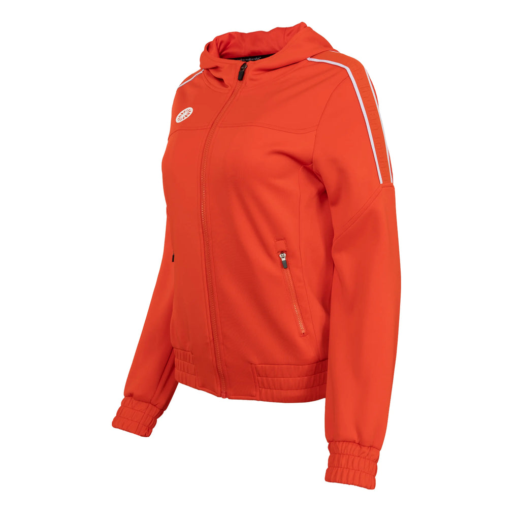 Indian Maharadja Jaipur women performance hooded jacket - Orange Kleding