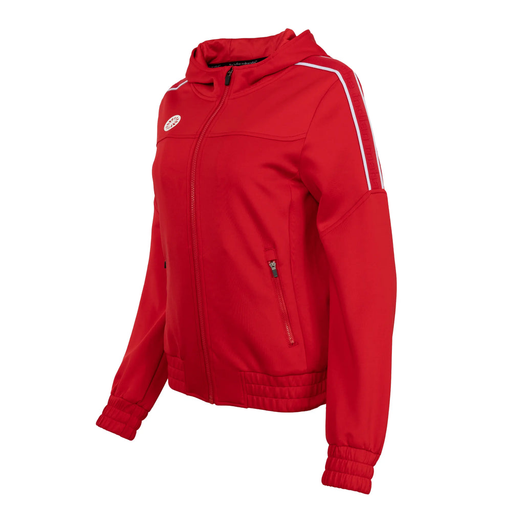Indian Maharadja Jaipur women performance hooded jacket - Red Kleding