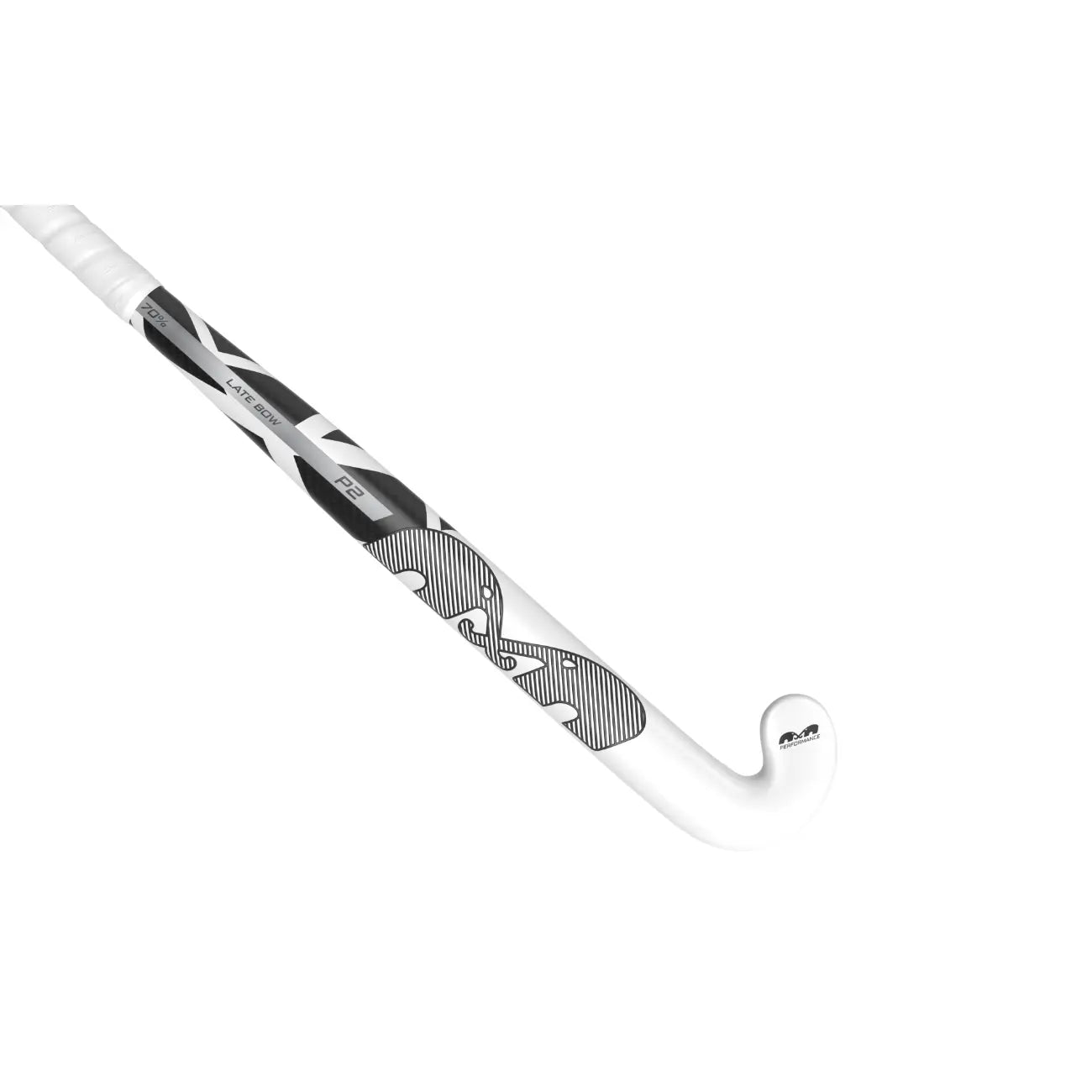 TK P2 Late Bow - White-Black-Silver Hockeystick